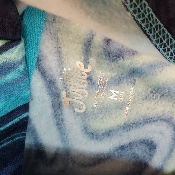 Girls Justice Marbled Hoody Sweatshirt - Picture 10 of 11